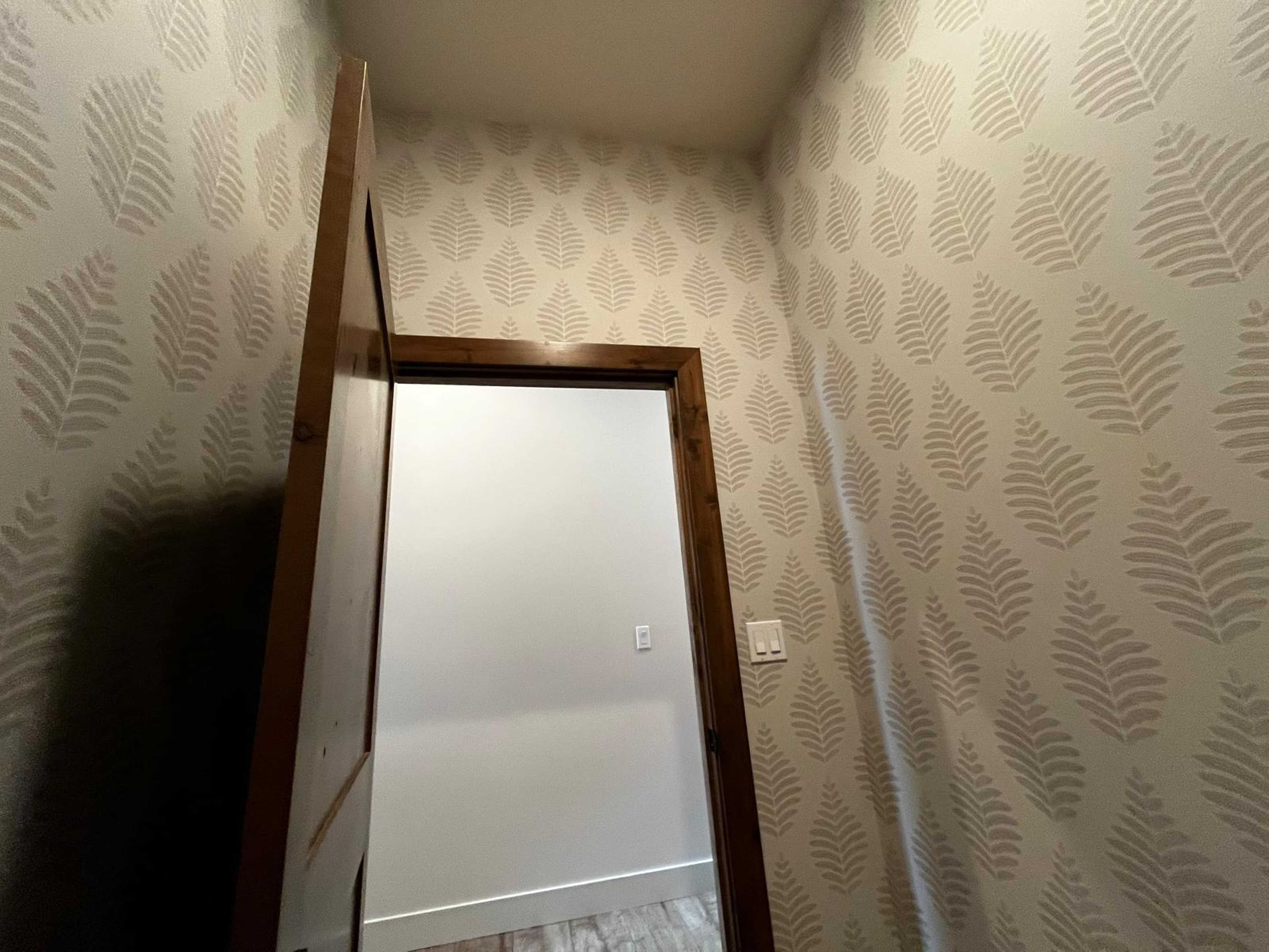 room with wallpaper